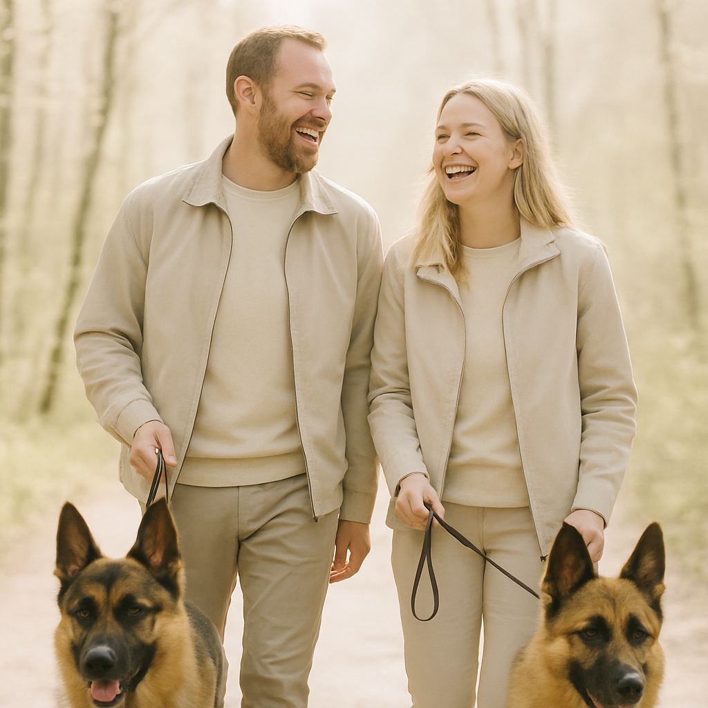 Anders med sin schæferhund Frej